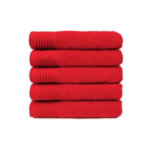 The One Towelling The One Badhanddoek 450 gram 70x140 cm Rood (5 stuks)