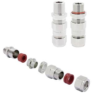 Weidmüller 1185100000 Wartel Met dichting, Met trekontlasting 1/2 NPT Messing (vernikkeld) 160 stuk(s)