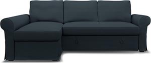 Bemz IKEA - Hoes voor slaapbank Backabro met chaise longue, , Corduroy