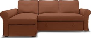 Bemz IKEA - Hoes voor slaapbank Backabro met chaise longue, , Corduroy