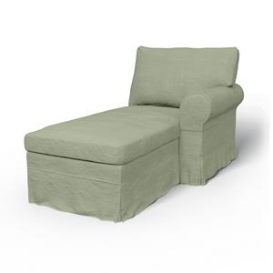 Bemz IKEA - Hoes voor chaise longue Ektorp met armleuning rechts, , Corduroy