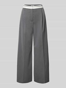 Jake*s Casual Wide leg stoffen broek met bandplooien