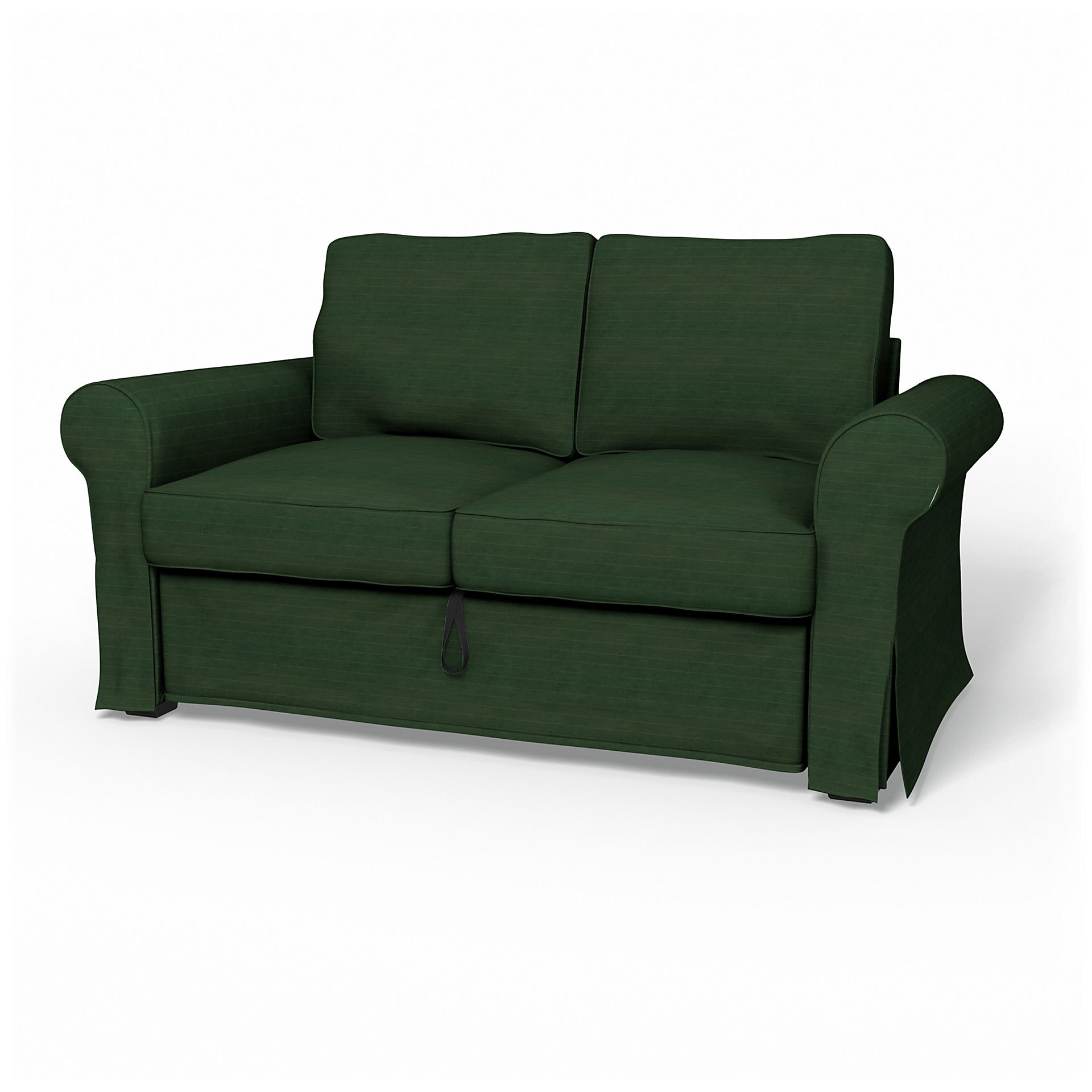 Bemz IKEA - Hoes voor 2-zitsslaapbank Backabro, Deep Green, DE NATURES’ PALETTE COLLECTION VAN 