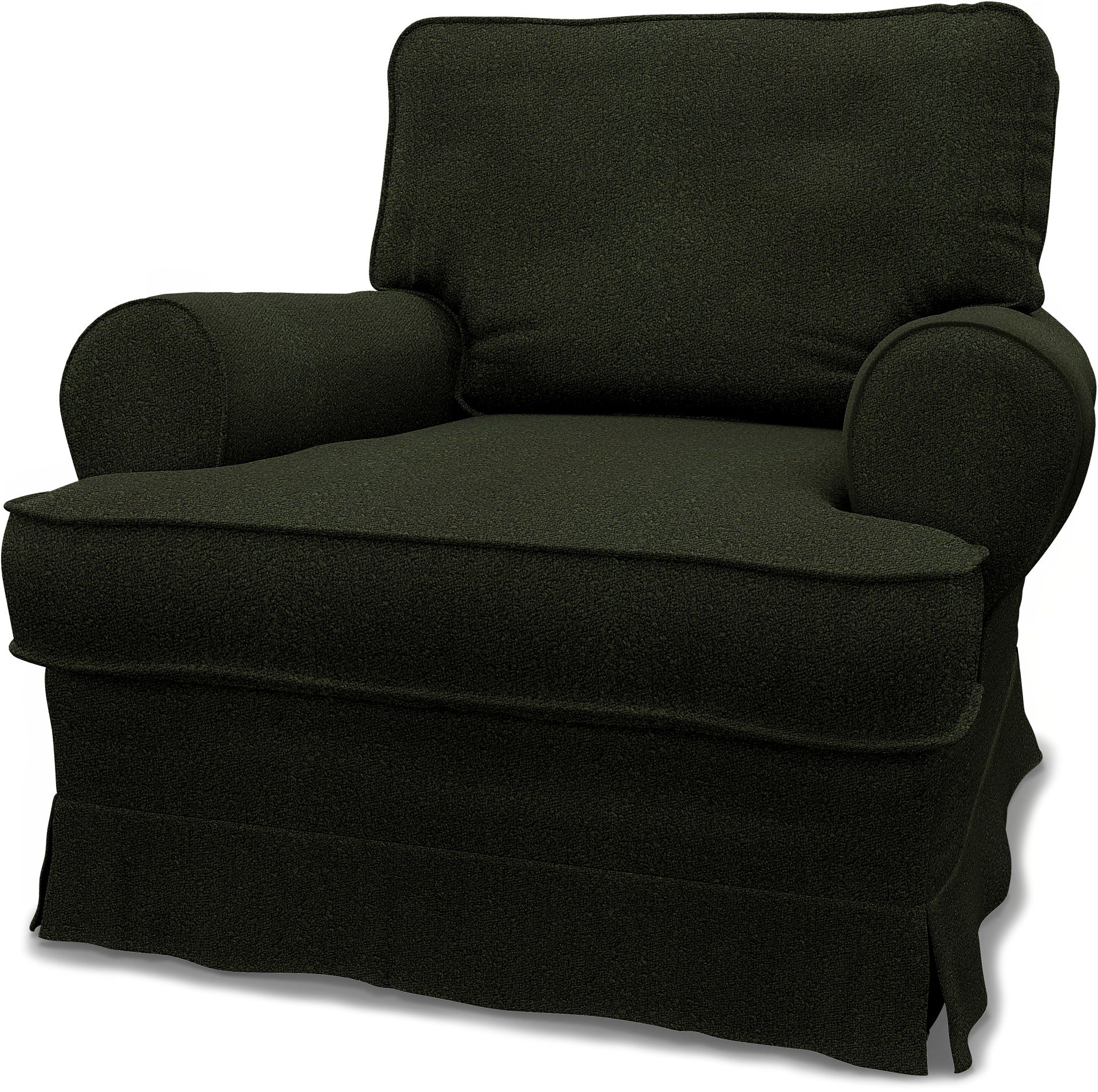 Bemz IKEA - Hoes voor fauteuil Barkaby (klein model), Dark Moss Green, DE NATURES’ PALETTE COLLECTION VAN 