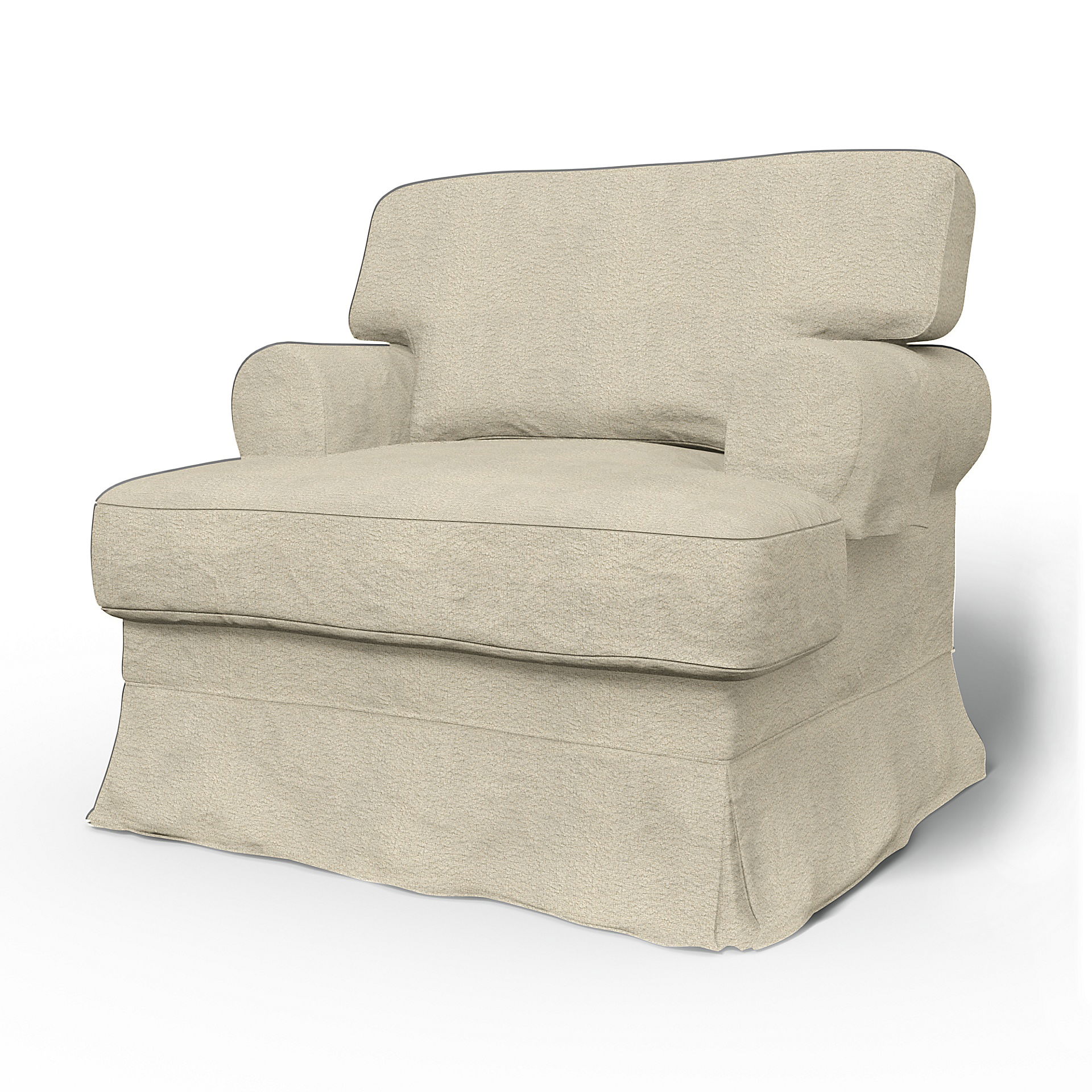 Bemz IKEA - Hoes voor fauteuil Ekeskog, Natural White, DE NATURES’ PALETTE COLLECTION VAN 