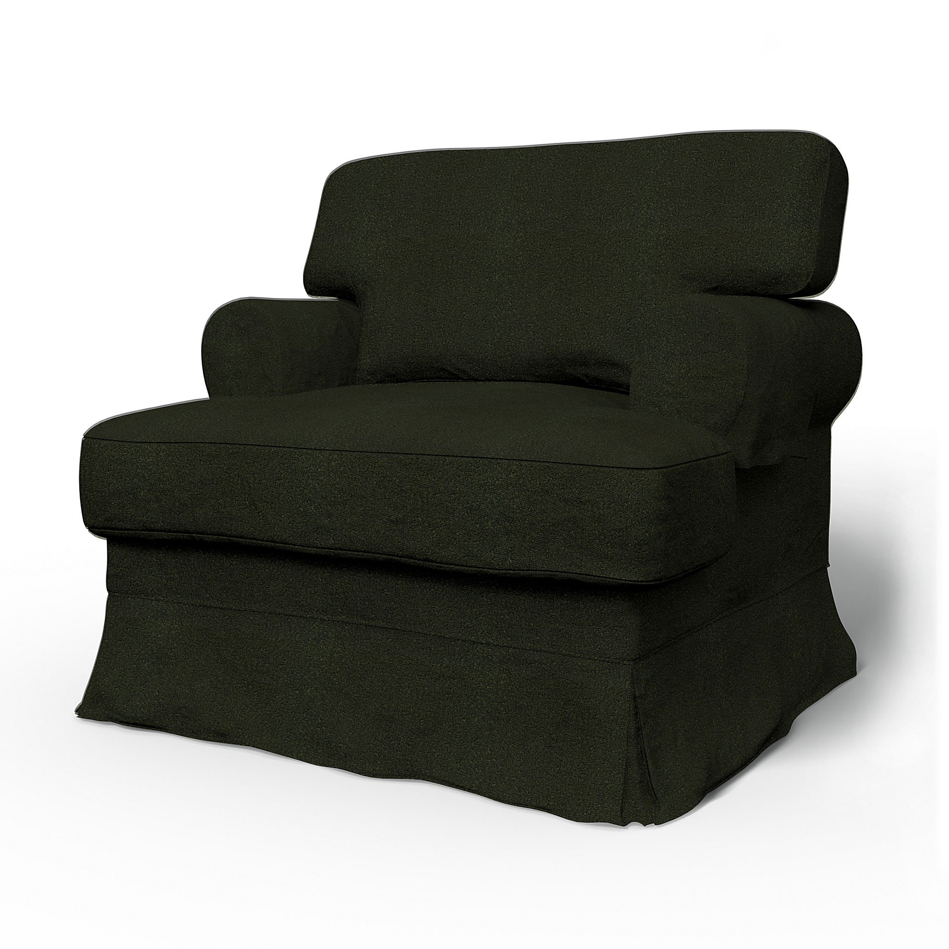 Bemz IKEA - Hoes voor fauteuil Ekeskog, Dark Moss Green, DE NATURES’ PALETTE COLLECTION VAN 