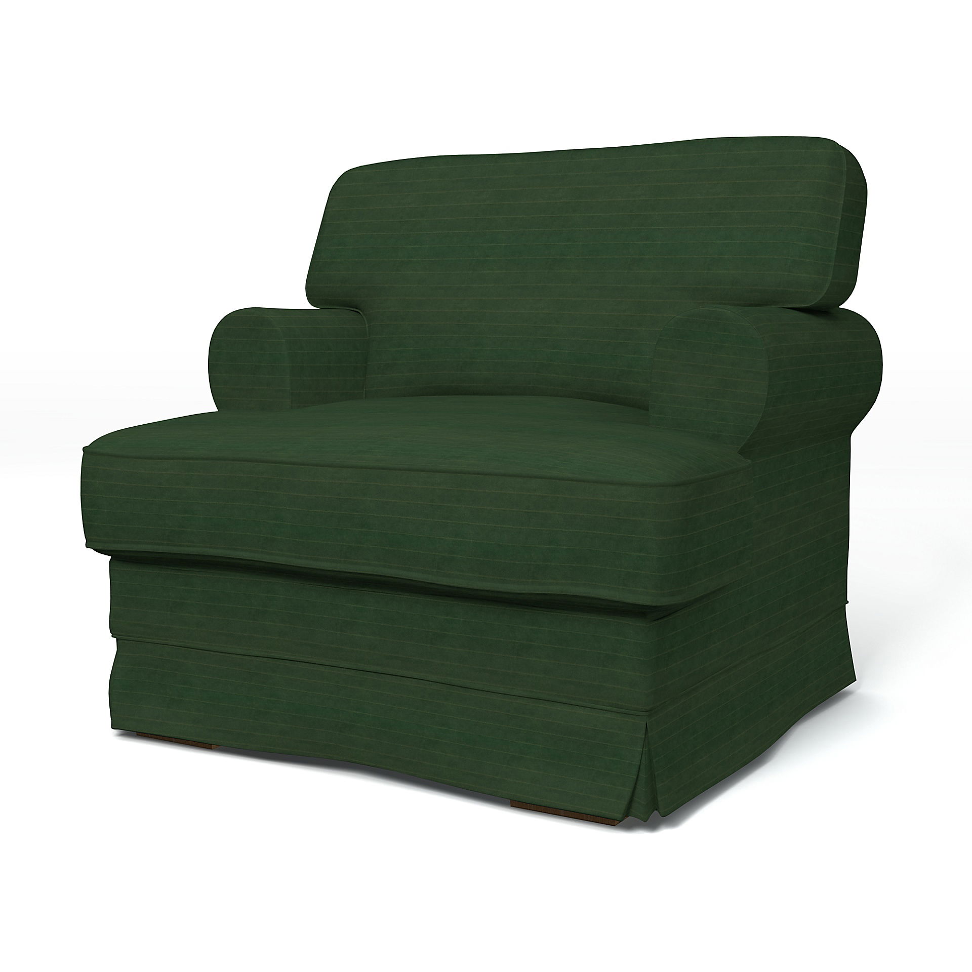 Bemz IKEA - Hoes voor fauteuil Ekeskog, Deep Green, DE NATURES’ PALETTE COLLECTION VAN 