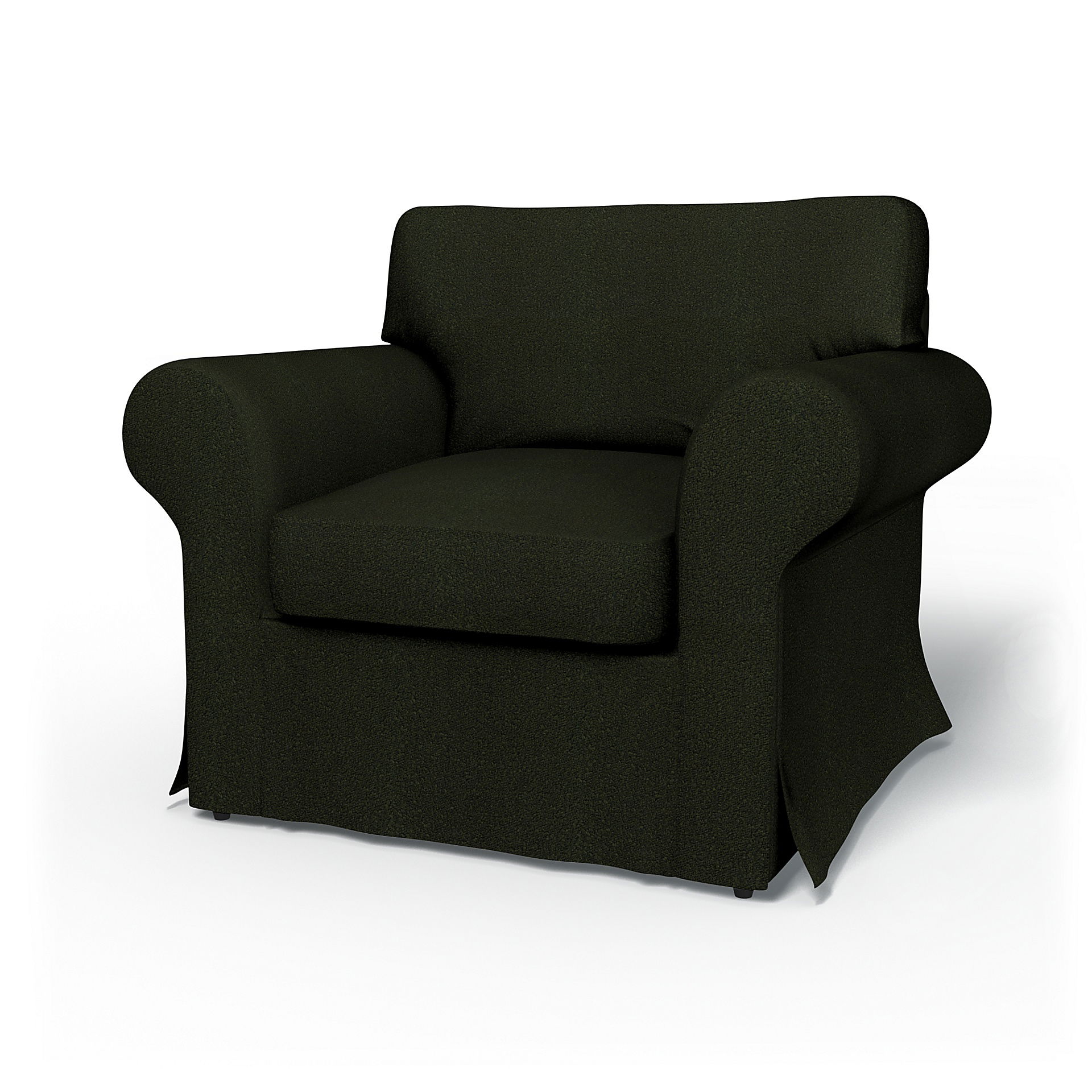 Bemz IKEA - Hoes voor fauteuil Ektorp, Dark Moss Green, DE NATURES’ PALETTE COLLECTION VAN 