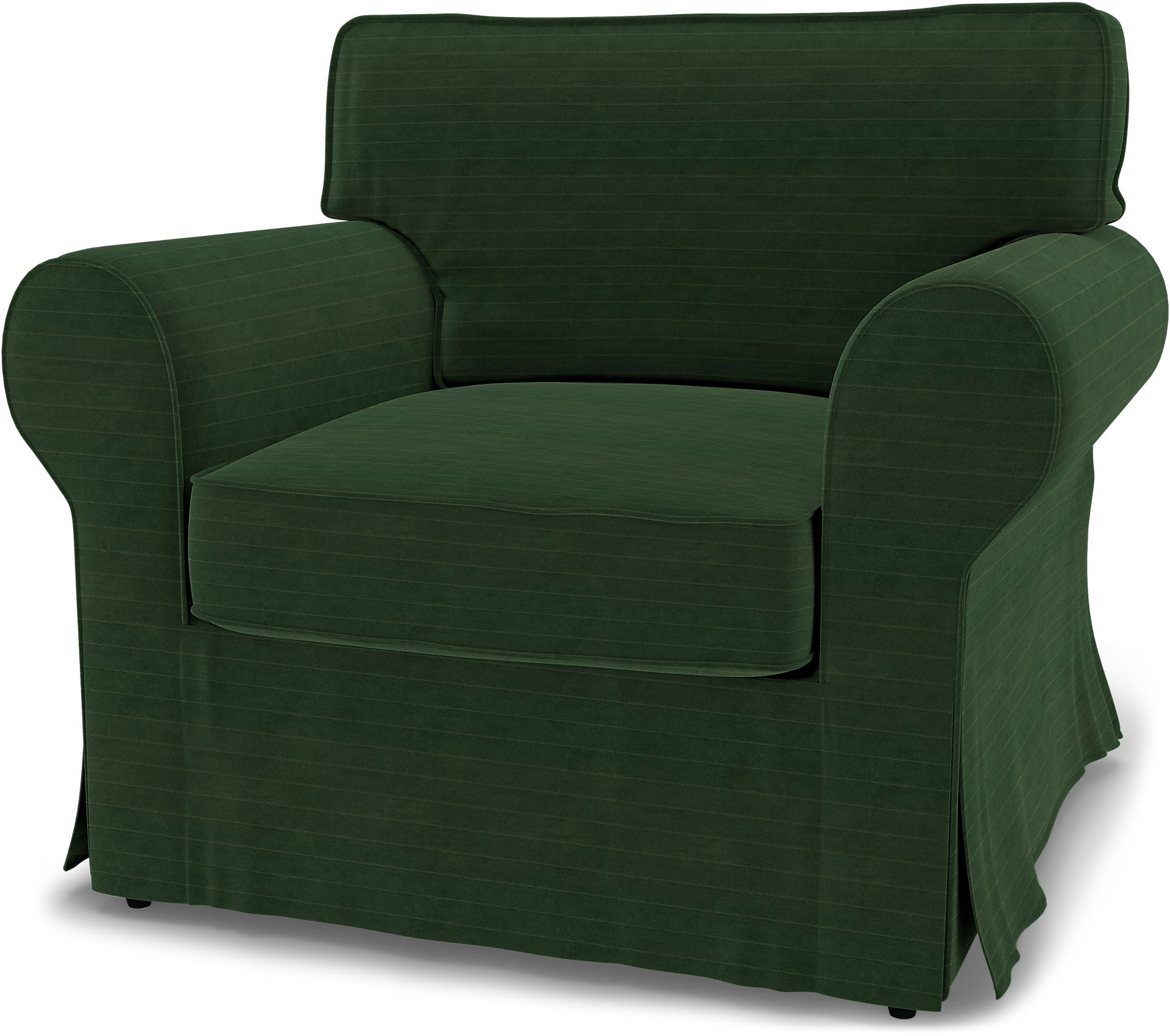 Bemz IKEA - Hoes voor fauteuil Ektorp, Deep Green, DE NATURES’ PALETTE COLLECTION VAN 