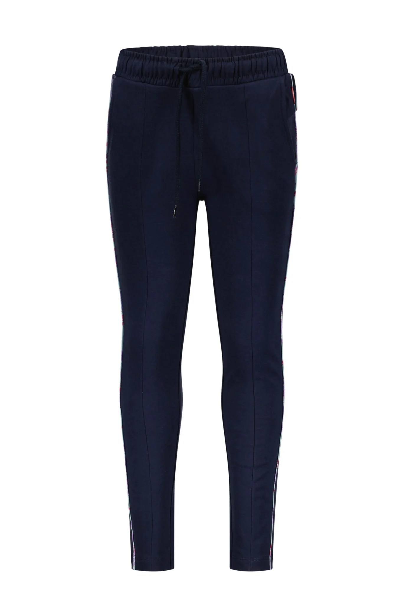 Tygo & Vito Meisjes joggingbroek met bies navy