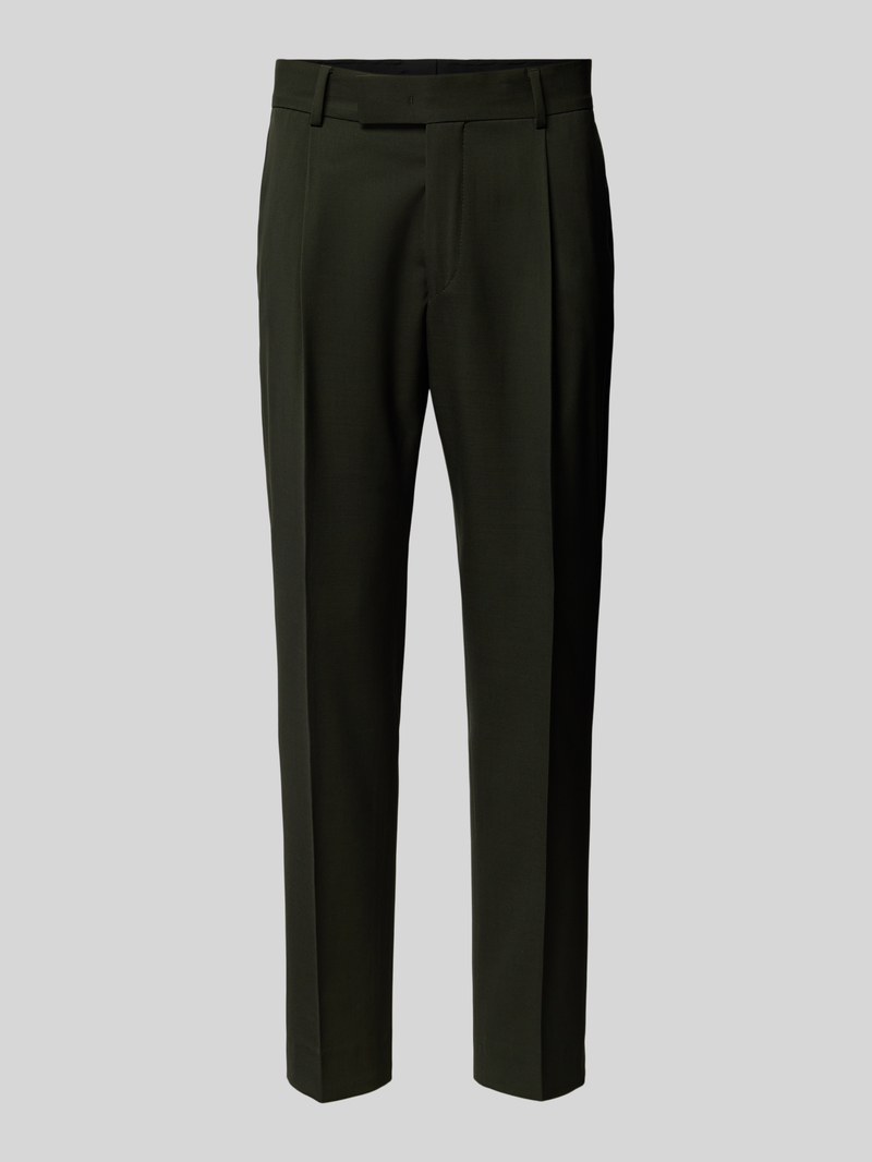 Karl Lagerfeld Slim fit pantalon met bandplooien, model 'NEAT'