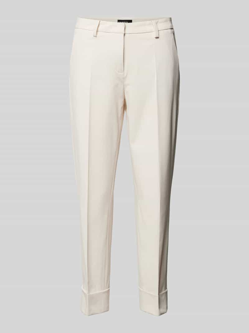 CAMBIO Regular fit stoffen broek met persplooien, model 'KRYSTAL'