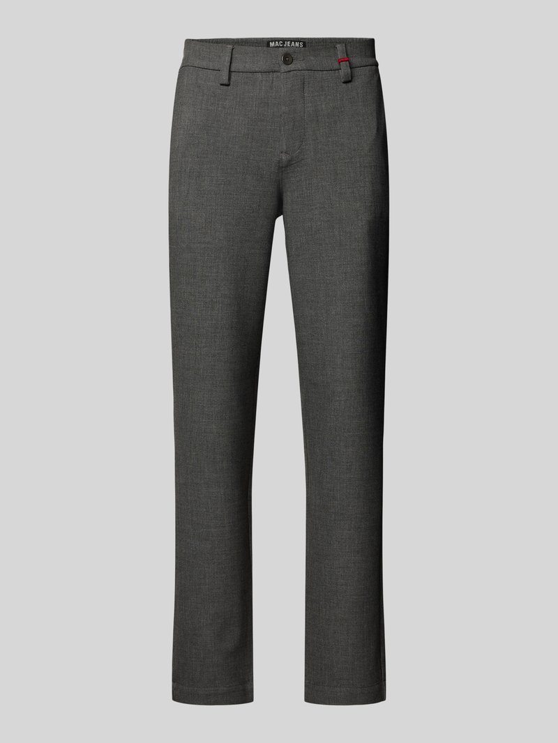 MAC Regular fit broek met riemlussen, model 'Lennox'