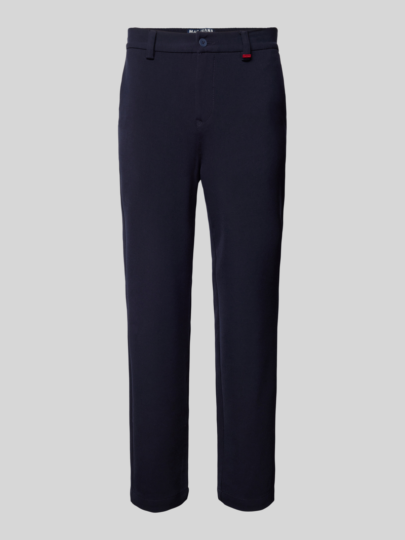 MAC Regular fit broek met riemlussen, model 'Lennox'