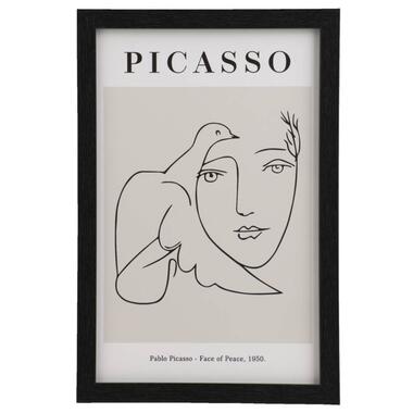 Leen Bakker Poster Picasso - multikleur - 30x20 cm