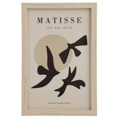 Leen Bakker Poster Matisse Bird - multikleur - 30x20 cm