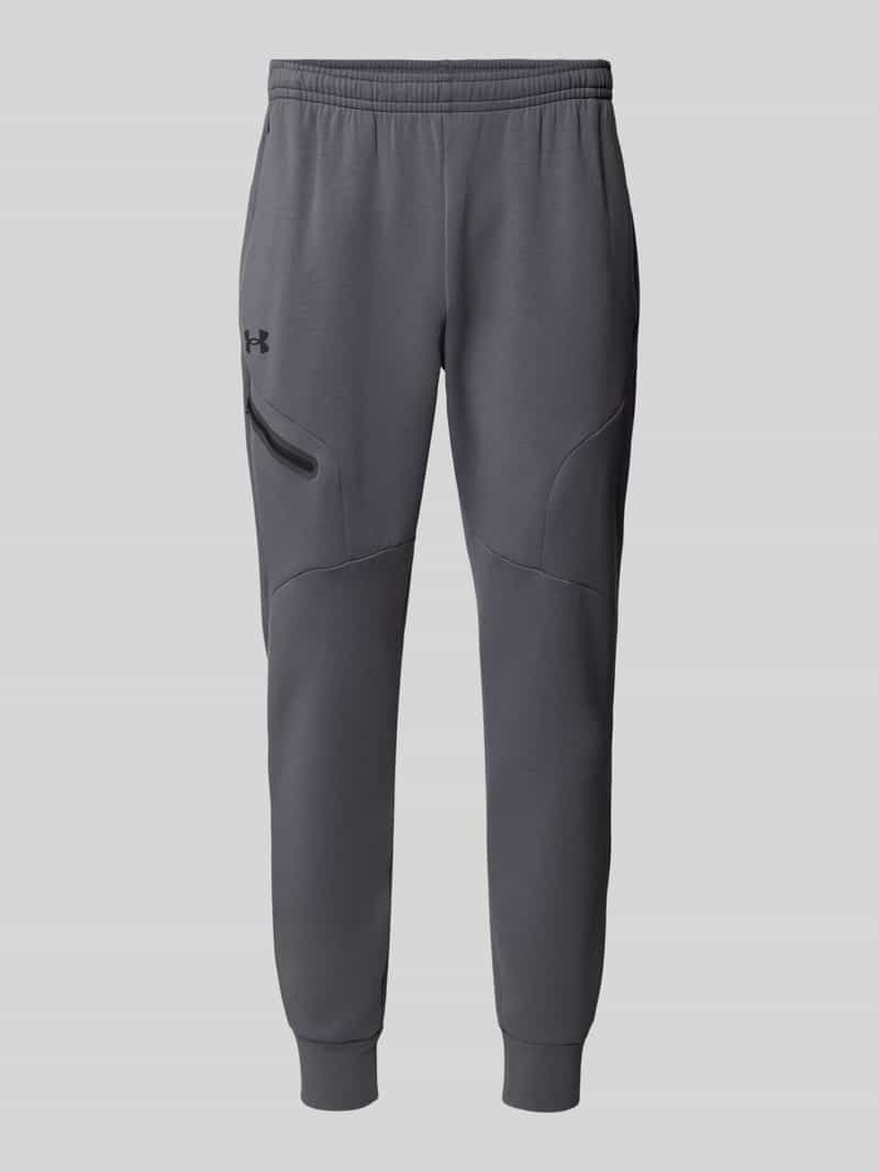 Under Armour Regular fit sweatpants met ritszak, model 'UNSTOPPABLE'