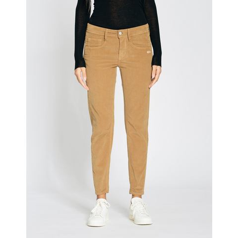 GANG Cordbroek 94AMELIE CROPPED met dubbele rechter achterzak