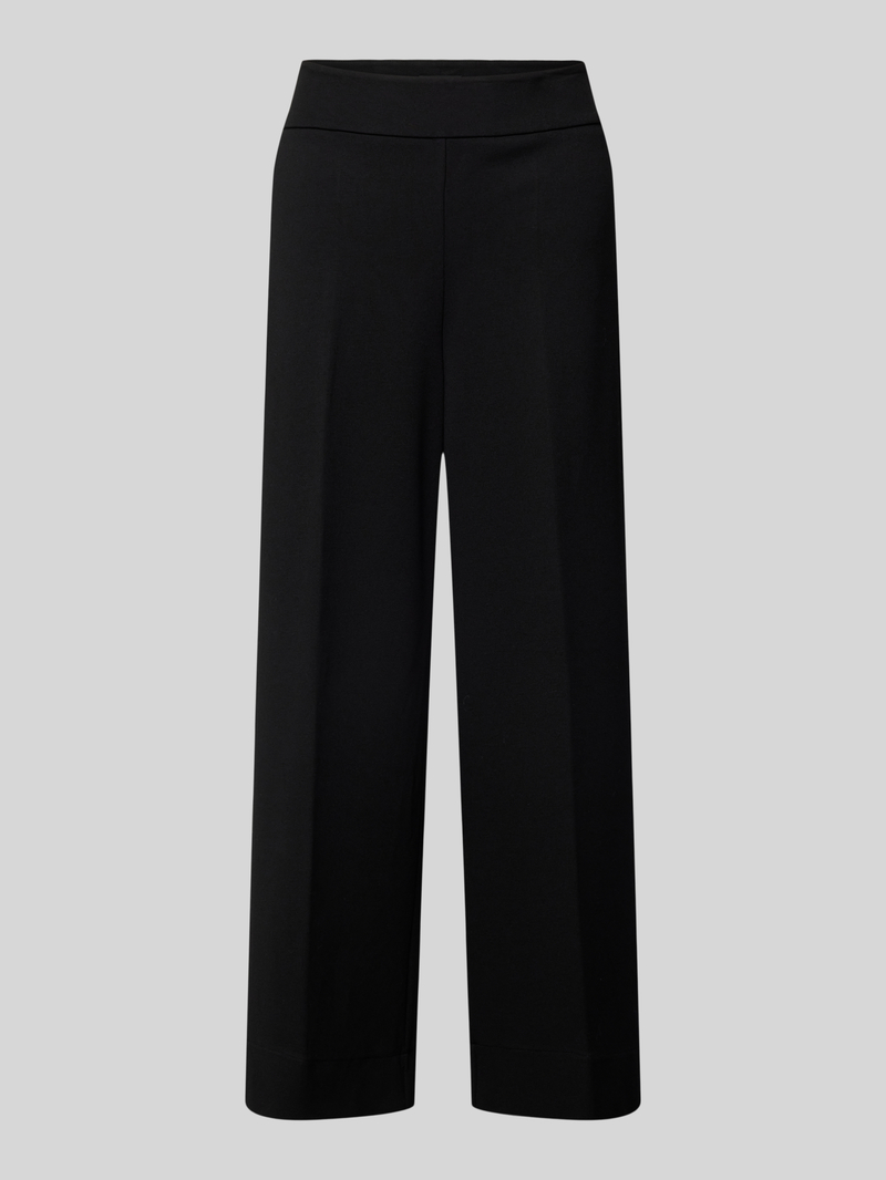 Opus Wide leg stoffen broek met persplooien, model 'Misha city'