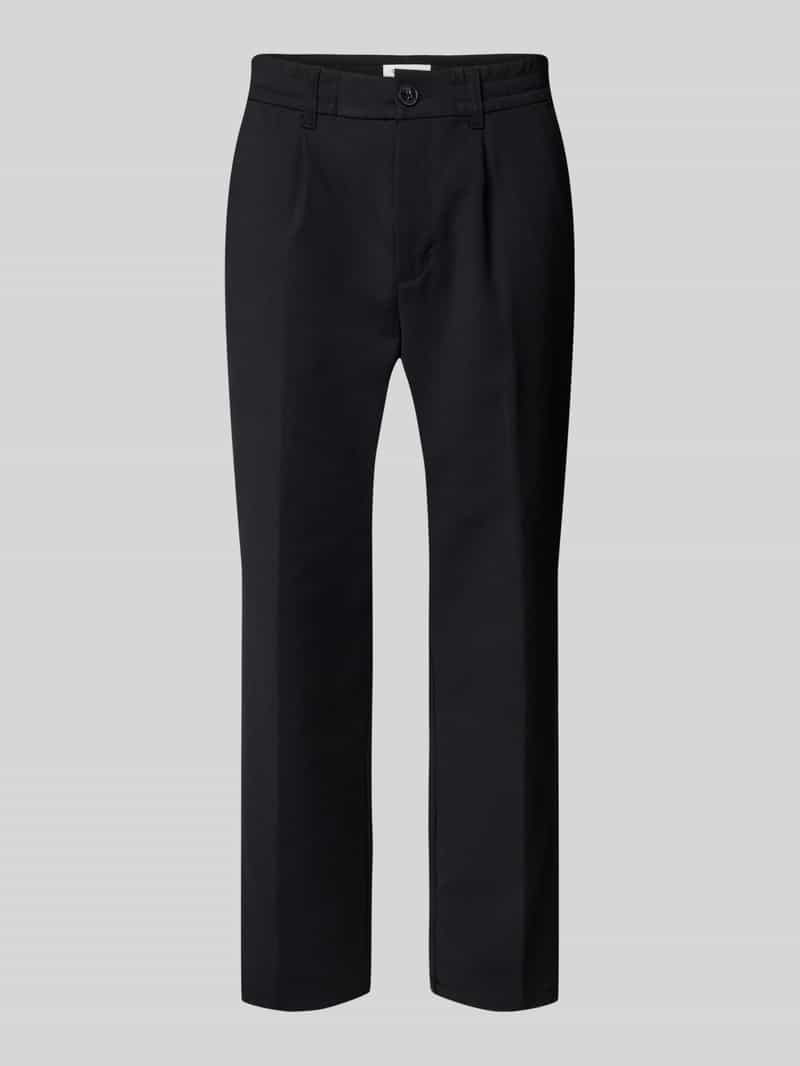 Casual friday Regular fit stoffen broek met bandplooien, model 'Marc'