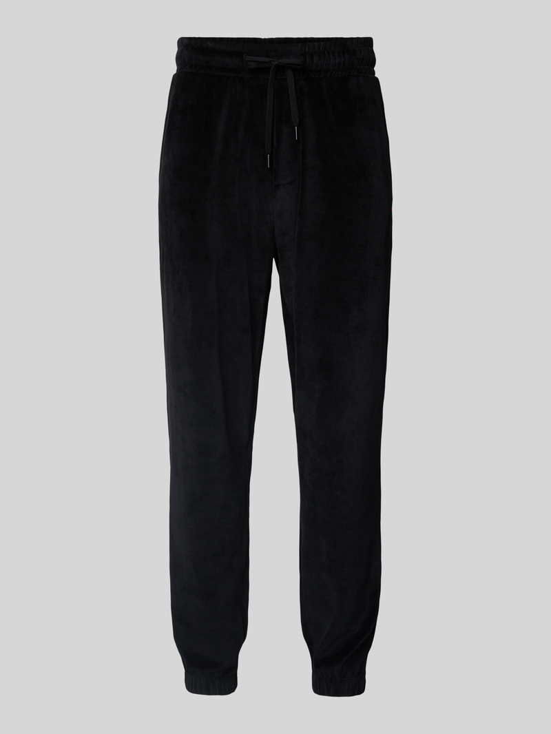 HUGO Tapered fit sweatbroek met tunnelkoord