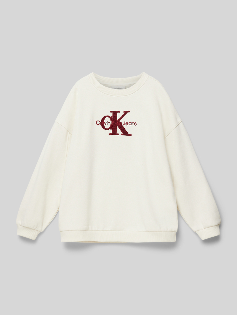 Calvin Klein Jeans Oversized sweatshirt met labelprint, model 'TEDDY'