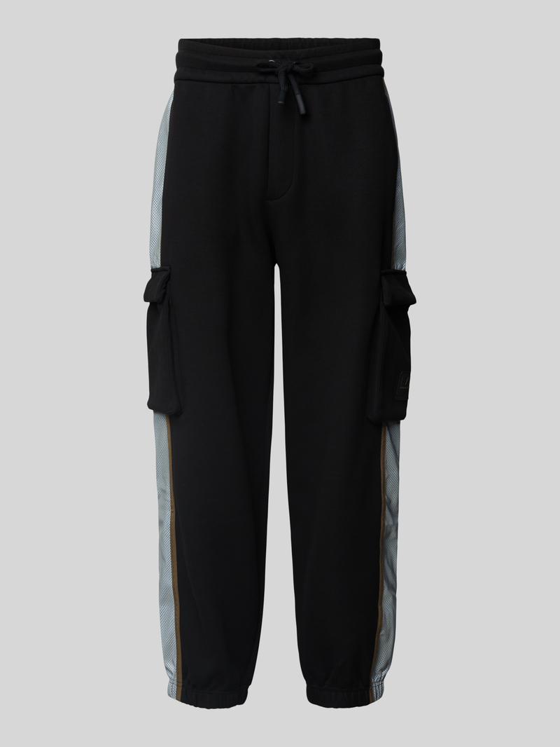 EA7 Emporio Armani Tapered fit sweatpants met cargozakken, model 'ATHLETIC MIX'