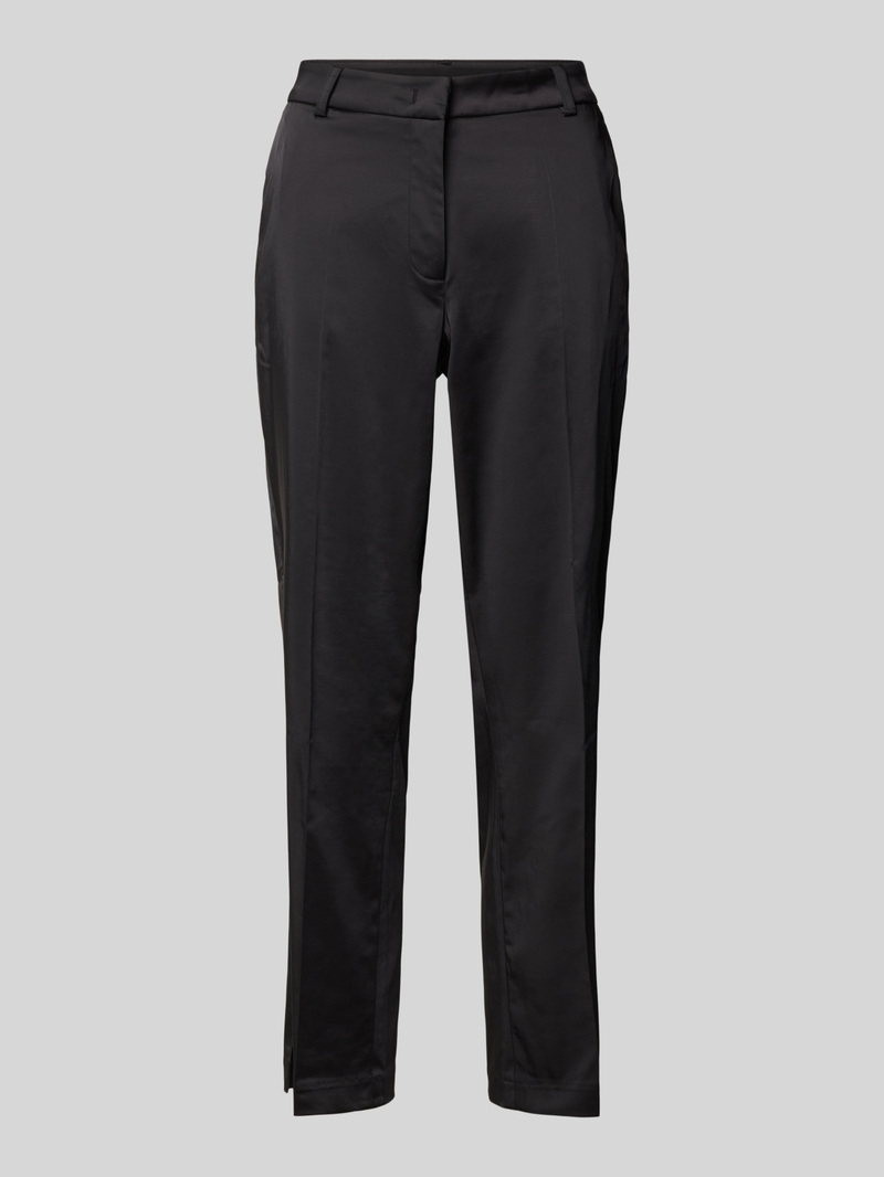 Milano italy Slim fit stoffen broek met persplooien