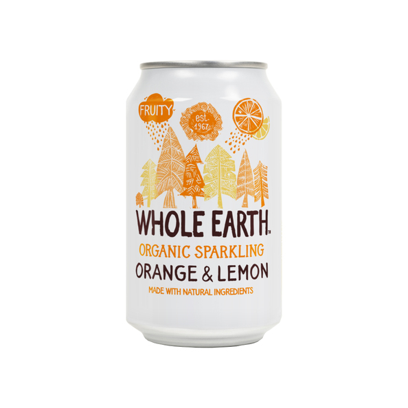 Whole Earth | Orange&Lemon Bio | Blik | 24 x 33 cl