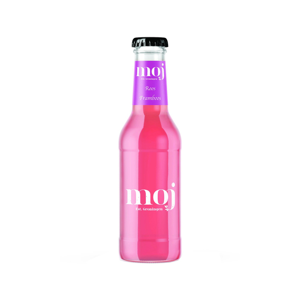 Moj | Roos Framboos | Fles | 12 x 0.2 liter