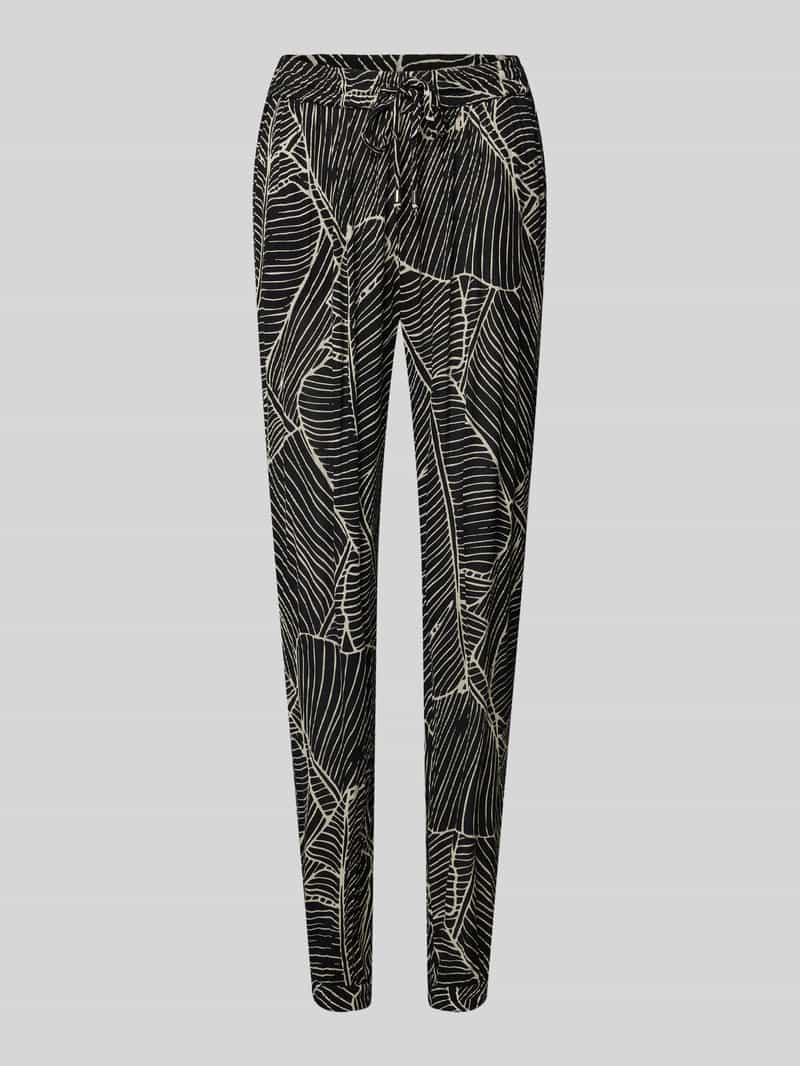 Kaffe Slim fit stoffen broek met structuurmotief, model 'marita'