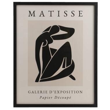 Leen Bakker Poster Matisse Lady - MDF/glas - 40x50 cm