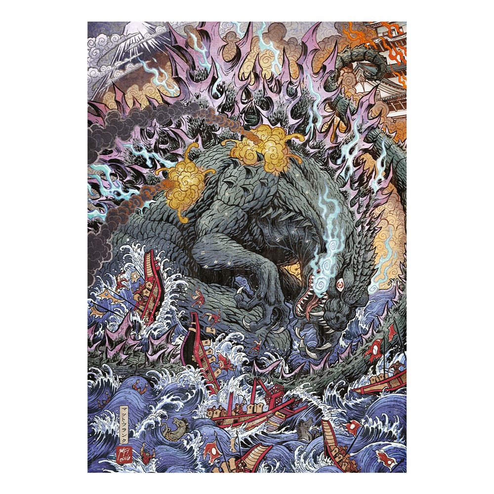 FaNaTtik Godzilla Art Print Limited Edition 42 x 30 cm