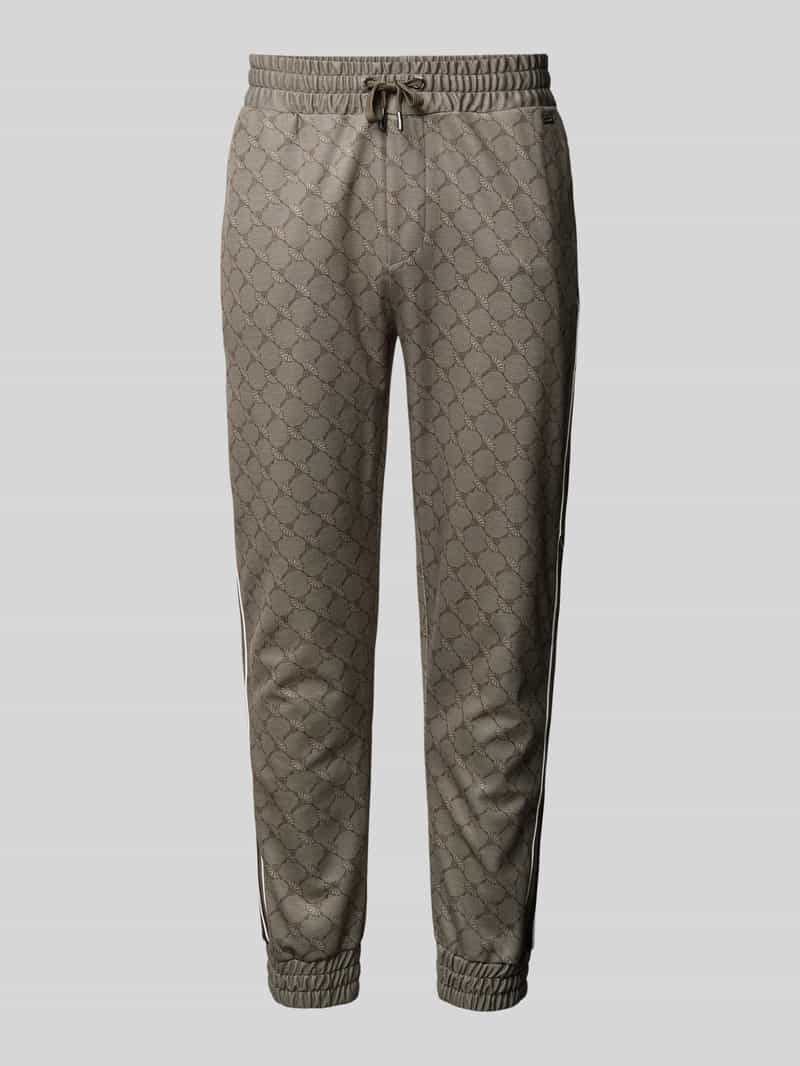 JOOP! Collection Regular fit sweatpants met contraststrepen, model 'Tivon'