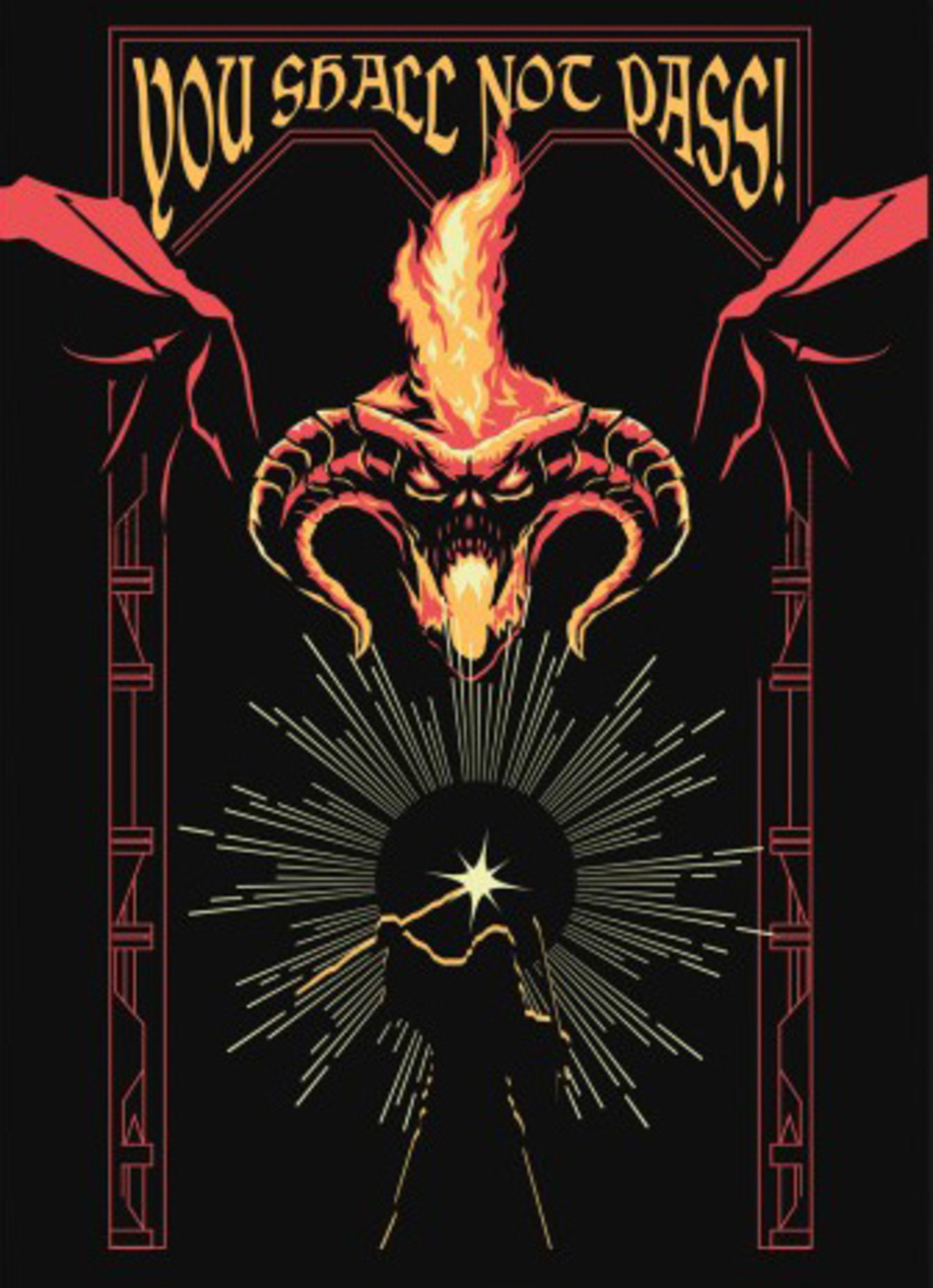 Grupo Erik Poster Lord of the Rings Balrog Glow in the Dark 50x70cm