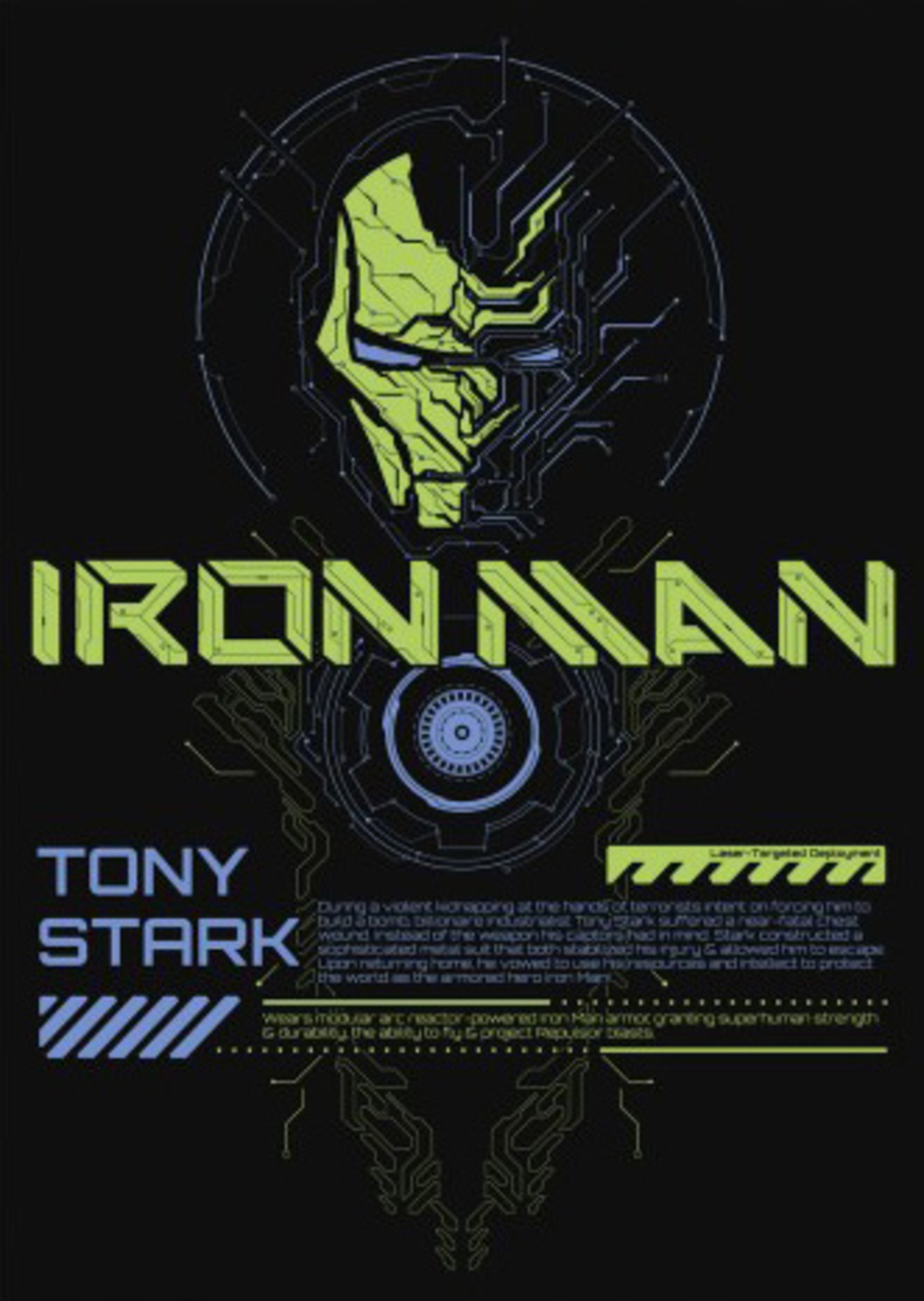 Grupo Erik Poster Marvel Iron Man Glow in the Dark 50x70cm