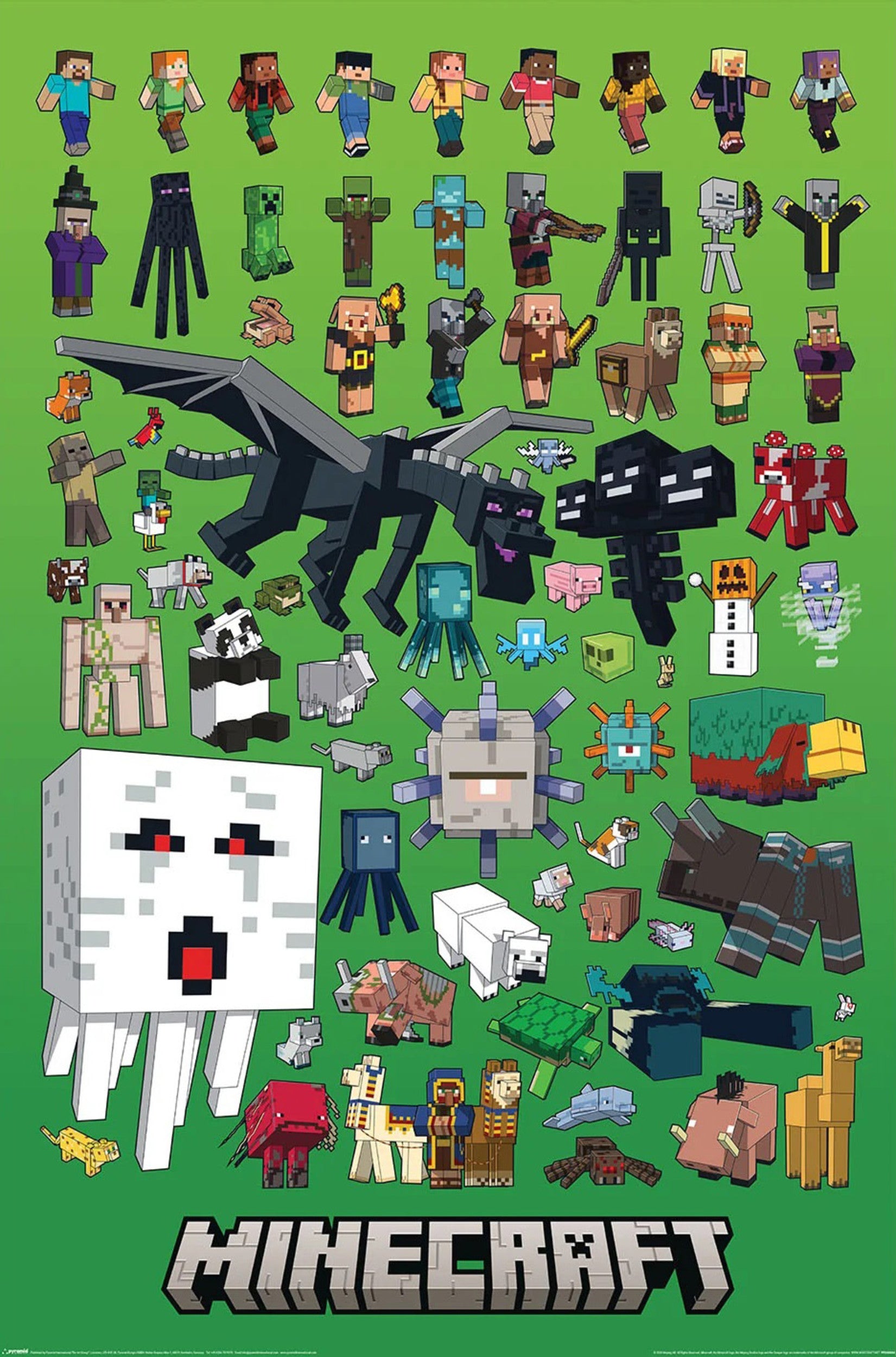 Pyramid Poster Minecraft Character Montage 61x91,5cm