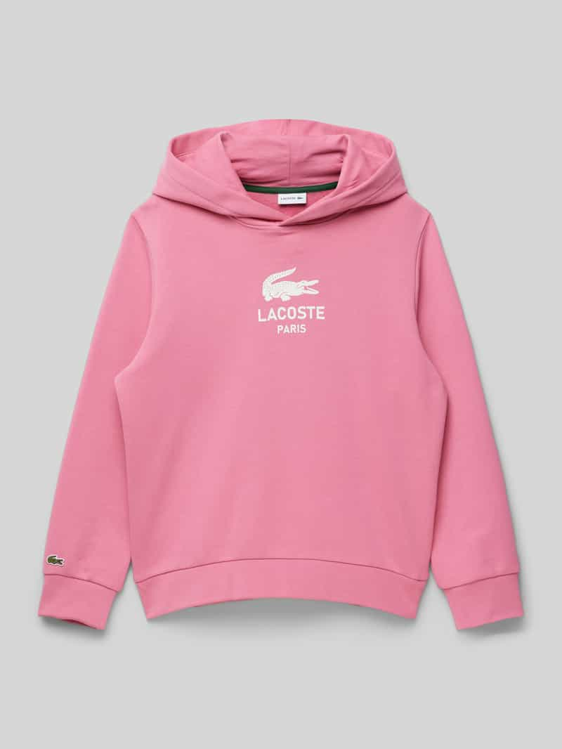 Lacoste Hoodie met labelprint