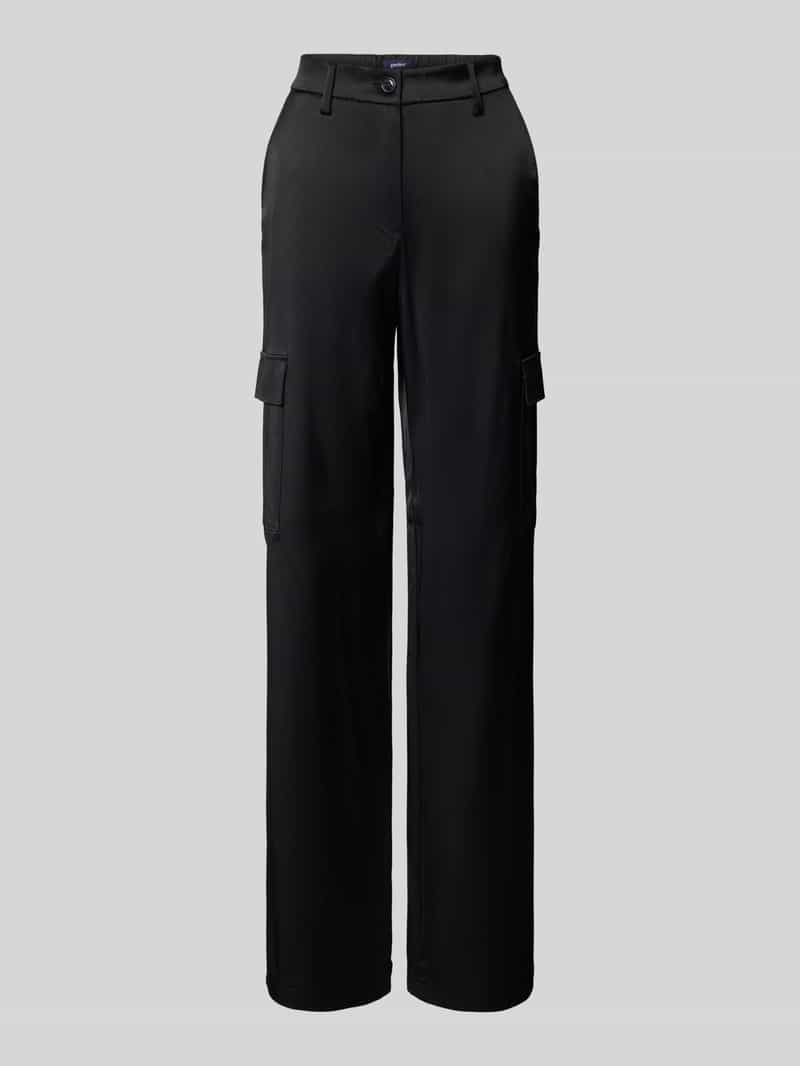 Gardeur Straight leg stoffen broek met cargozakken, model 'Faja'