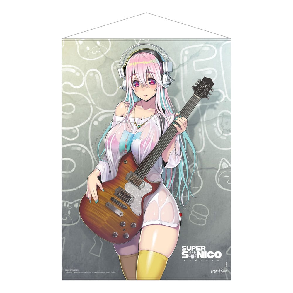 POPbuddies Super Sonico Wallscroll Super Sonico with Guitar 50 x 70 cm