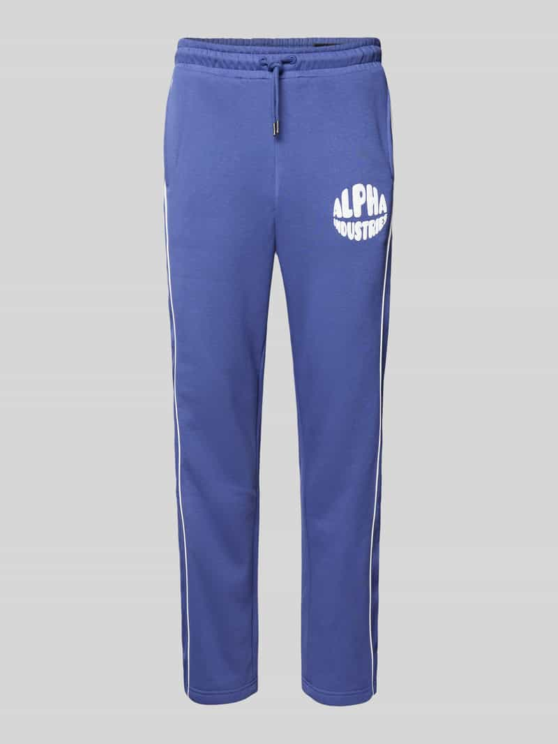 Alpha industries Regular fit sweatpants met labelprint