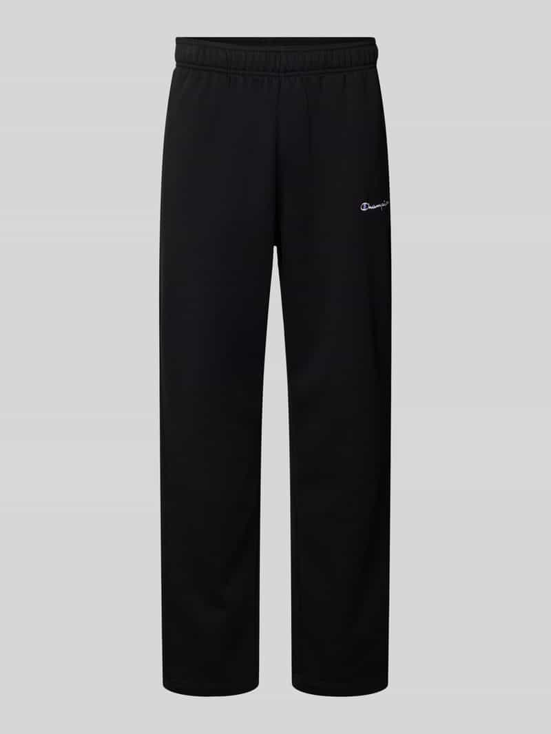 Champion Straight fit sweatpants met labelstitching