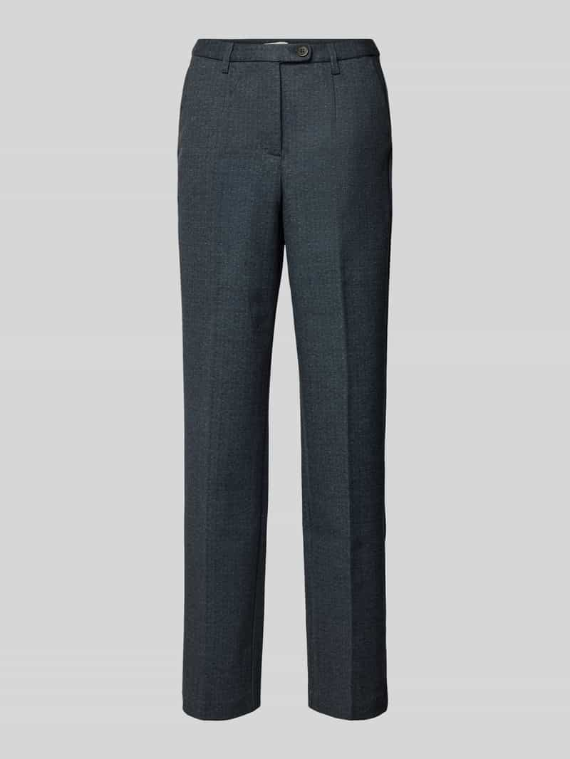 Tom Tailor Straight fit stoffen broek met visgraatmotief, model 'MIA'