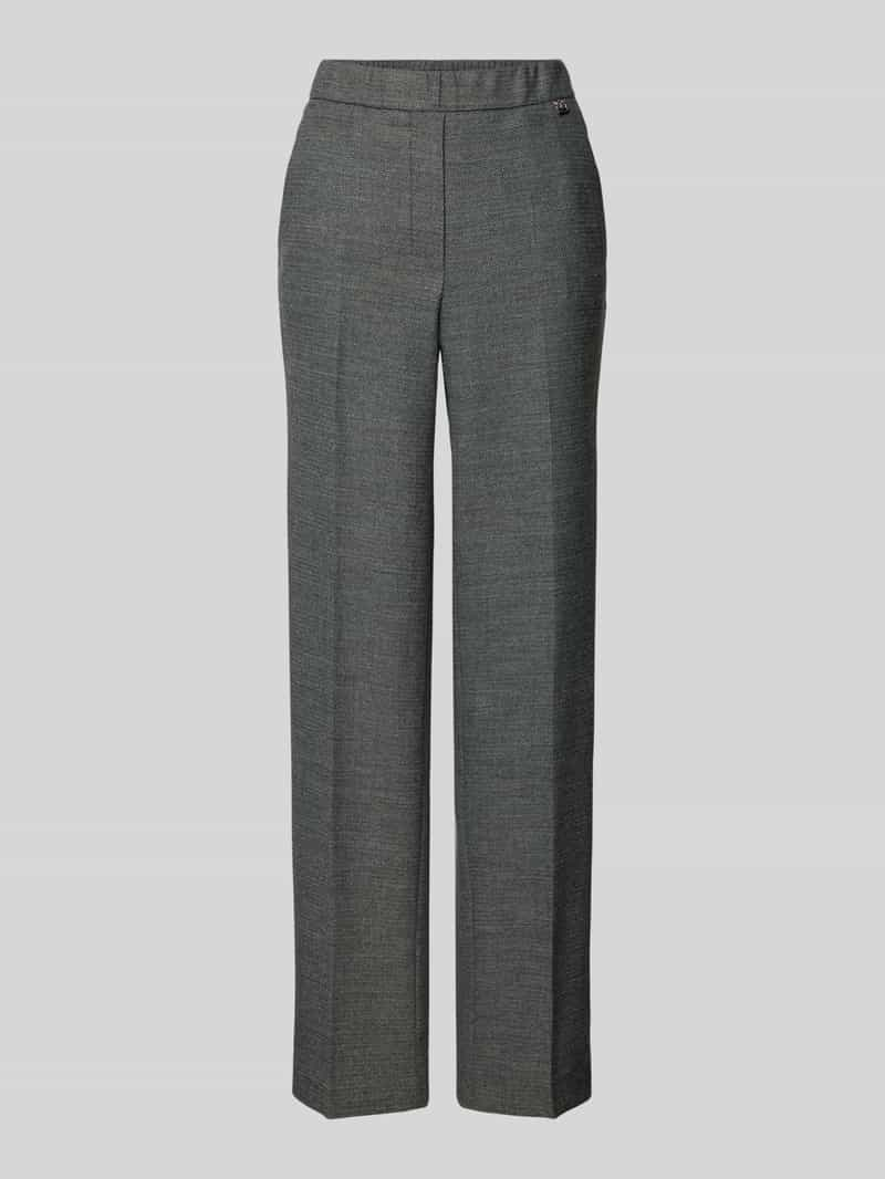 Marc Cain Wide leg stoffen broek met persplooien