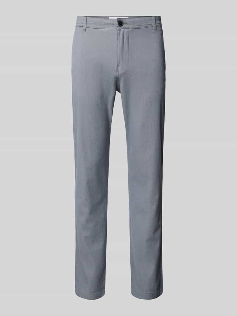 Selected Homme Slim fit stoffen broek met structuurmotief, model 'LUTON'