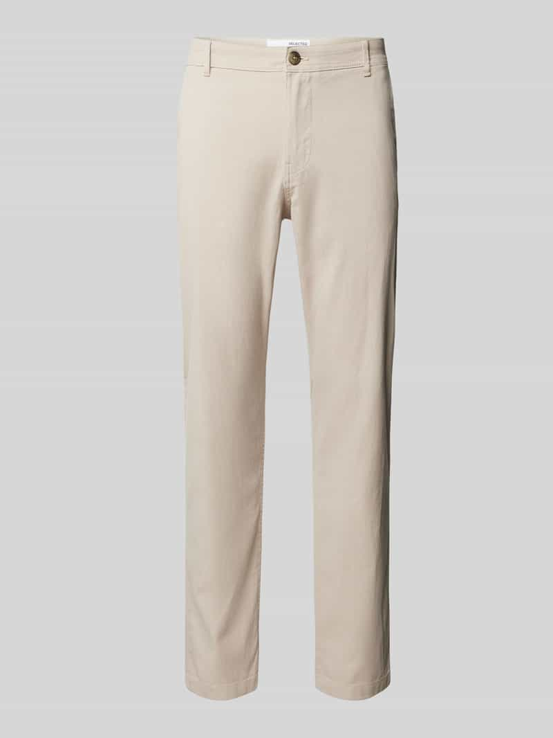 Selected Homme Slim fit stoffen broek met structuurmotief, model 'LUTON'