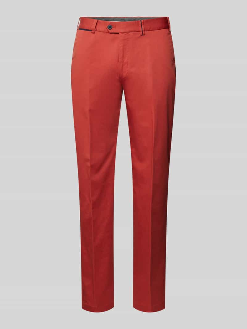 Hiltl Slim fit broek met persplooien, model 'PEAKER'