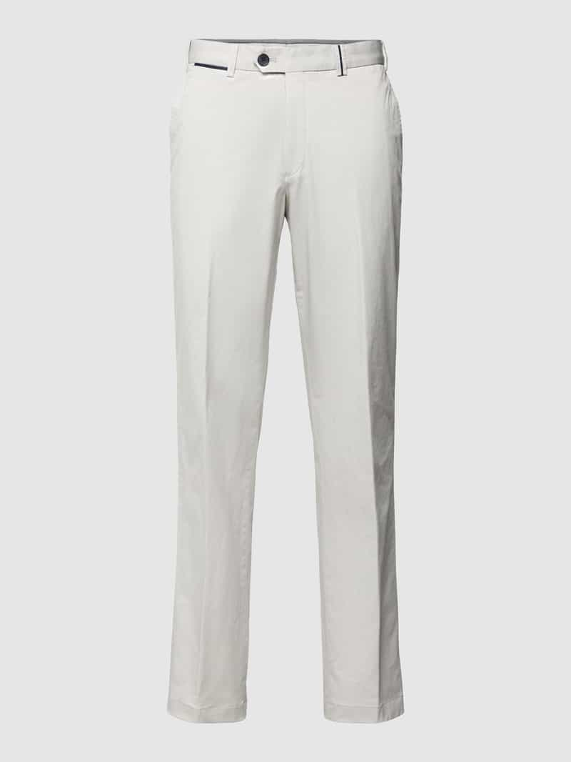 Hiltl Slim fit broek met persplooien, model 'PEAKER'