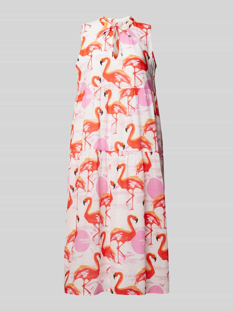 Marc Cain Midi-jurk met all-over motiefprint