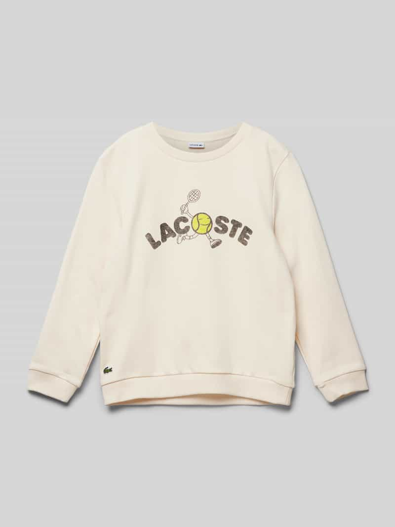 Lacoste Sweatshirt met labelprint